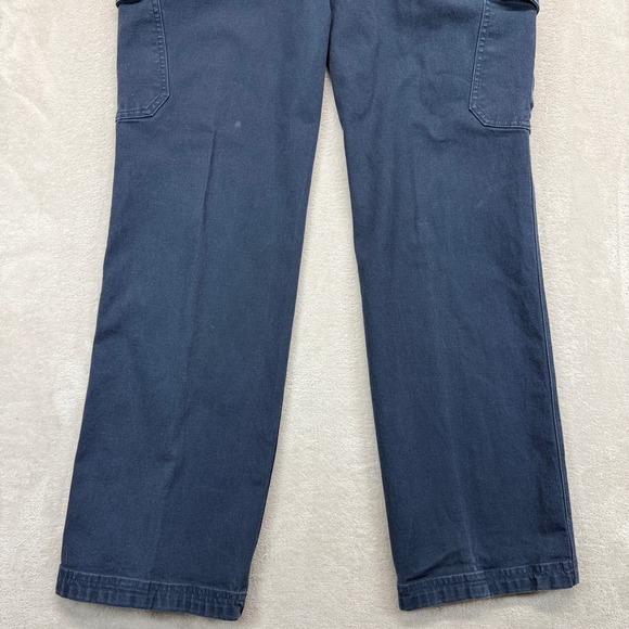 Duluth Trading Co Pants Womens 12 Curvessetter Waistband Navy Blue Cargo Trouser - Picture 9 of 15